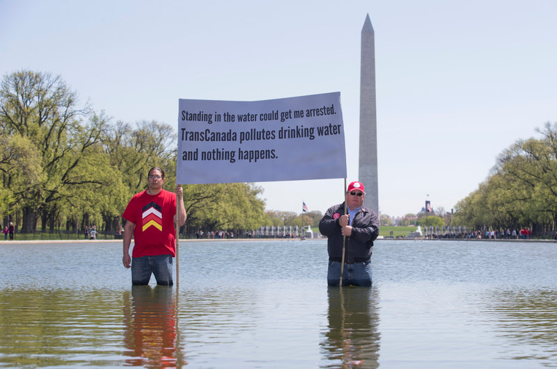 These protests date way before President Trump. This was in 2014 under Obama.